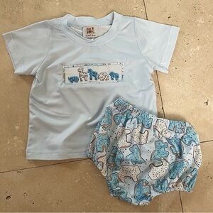 Boys Smock Animal Cookie Set